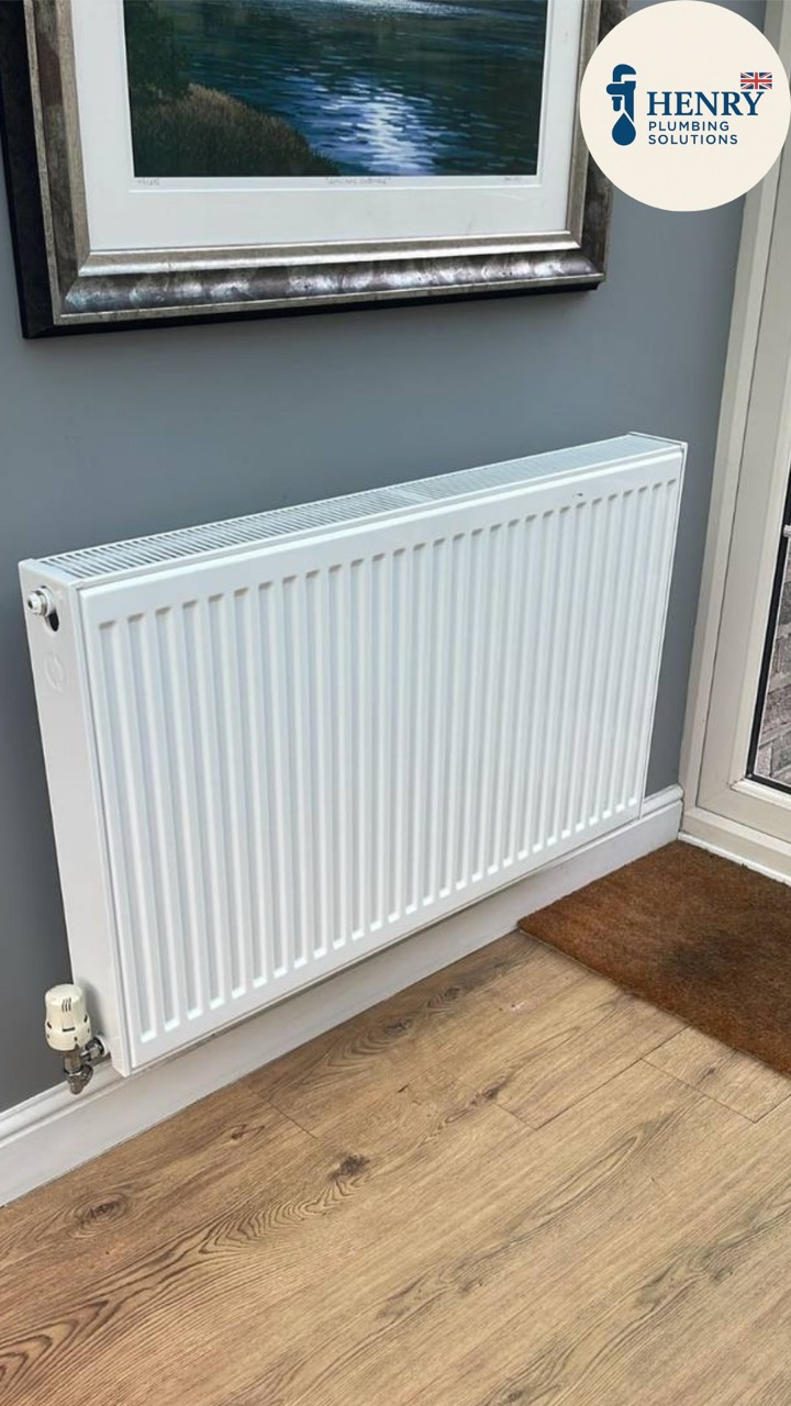 New central heating radiator fitted