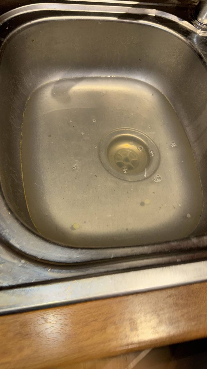 Blocked kitchen or bathroom sink