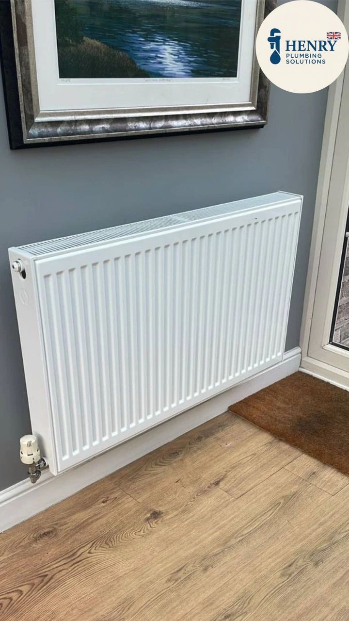 New central heating radiator fitted