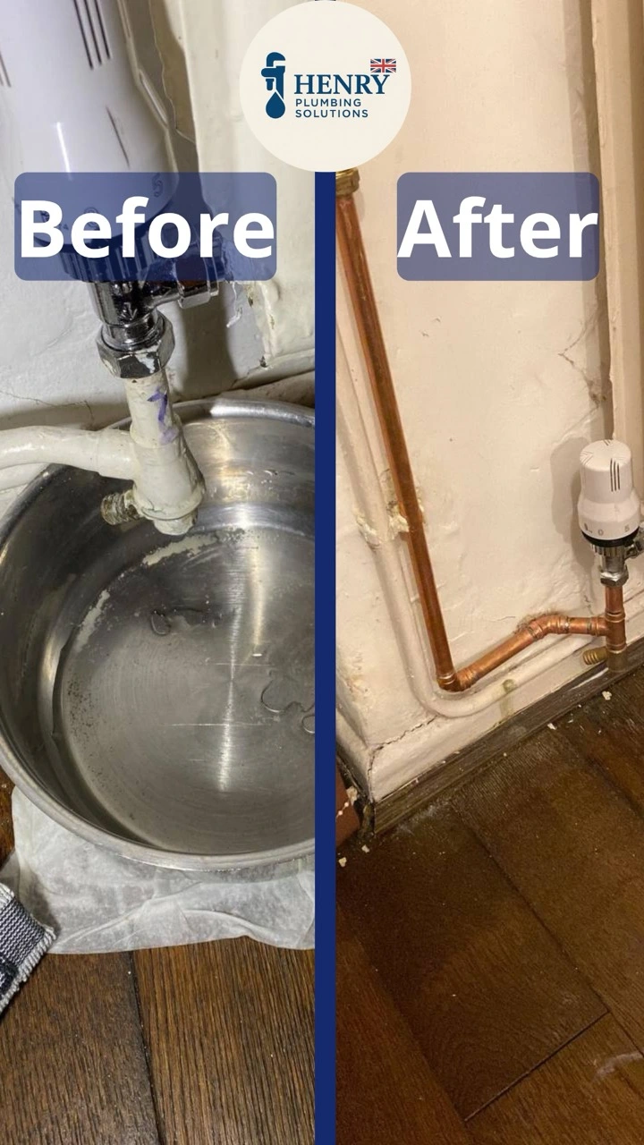 Radiator pipework replacement