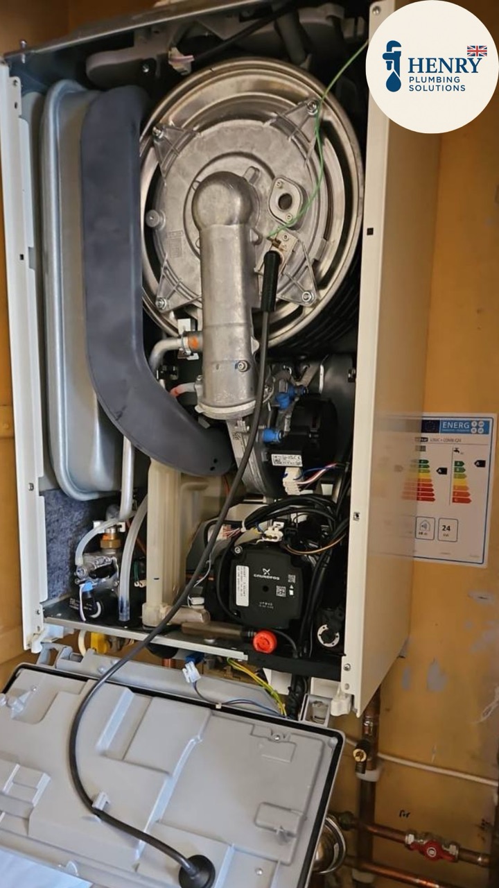 Gas combi boiler setup